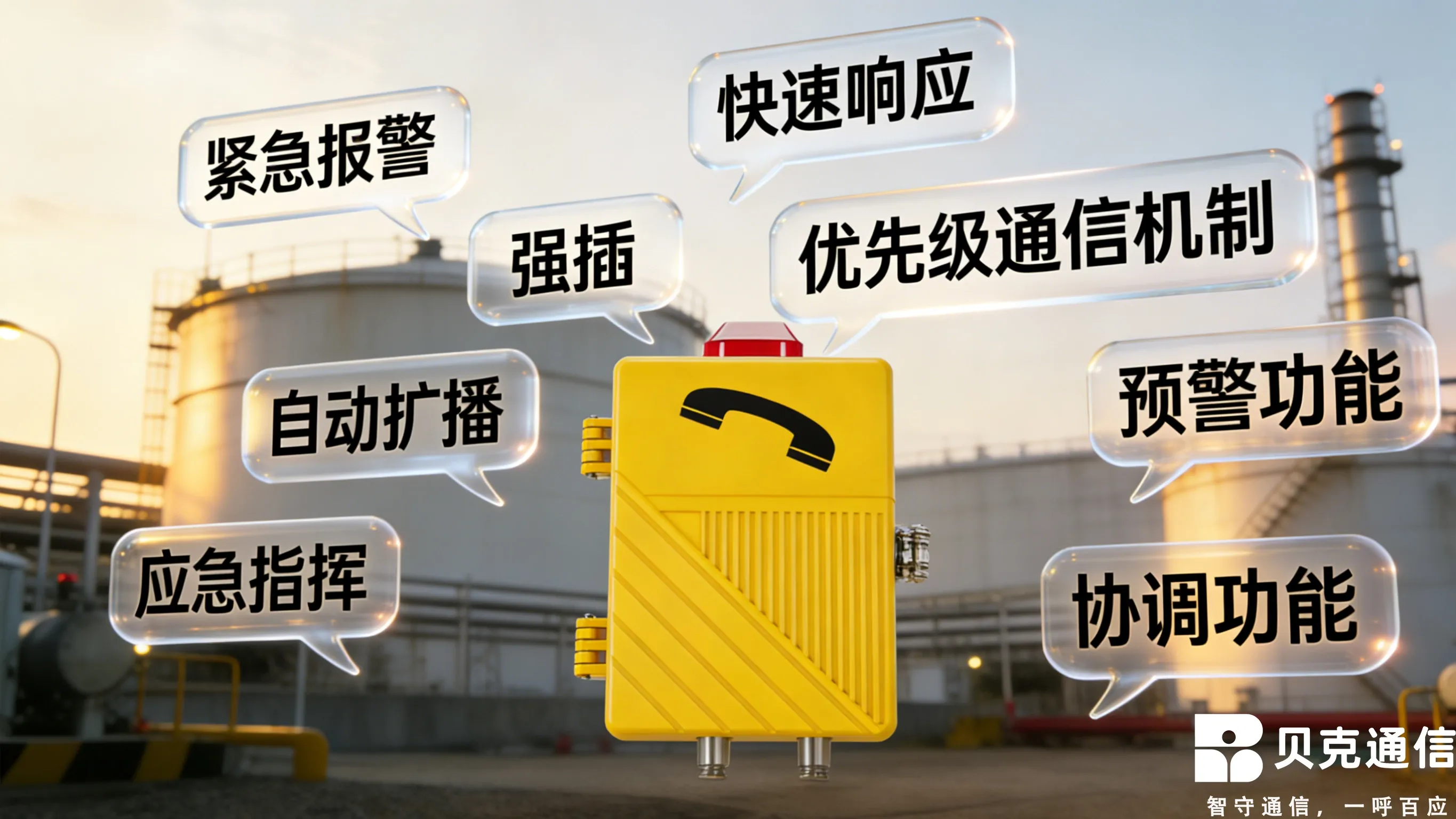 The emergency command and coordination functions of explosion-proof telephones