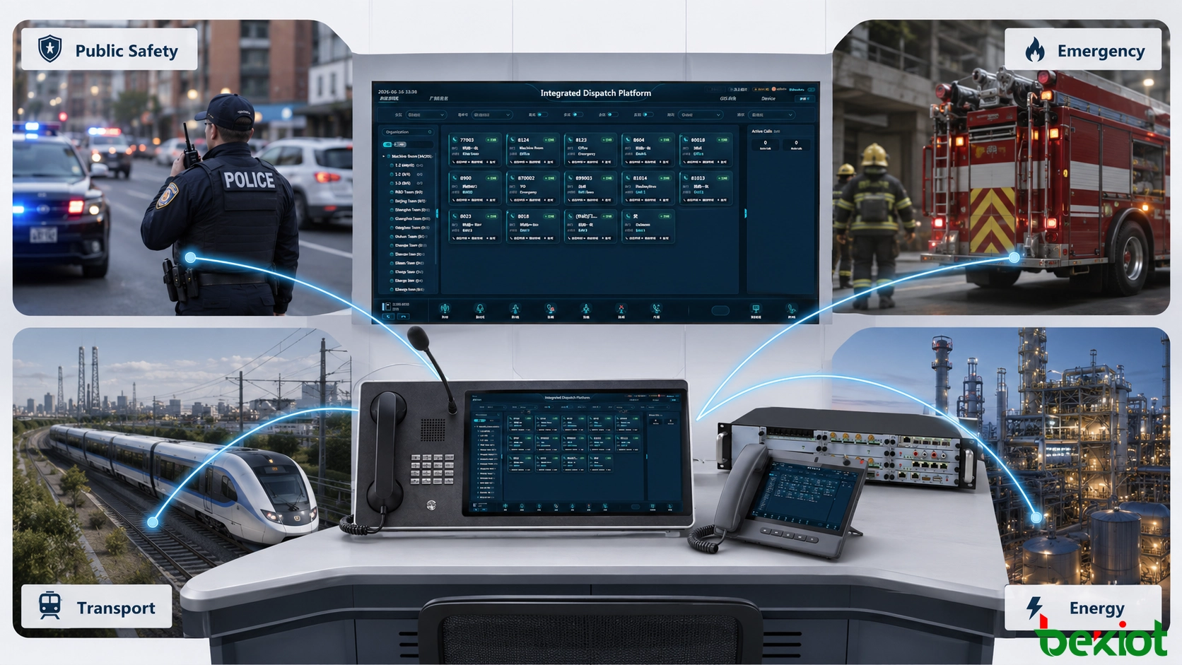 Applications d’une console de dispatching Android dans la sécurité publique, les secours d’urgence, les transports, les installations énergétiques, l’exploitation minière et les environnements de commandement mobile