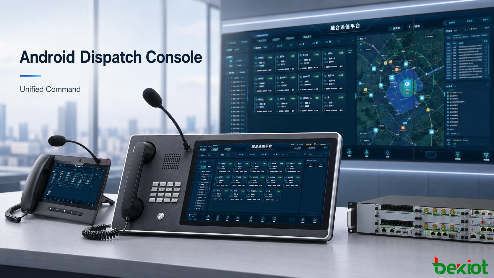 Solution de console de dispatching Android pour un commandem
